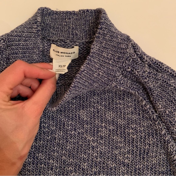 Club Monaco blue sweater - Picture 2 of 2